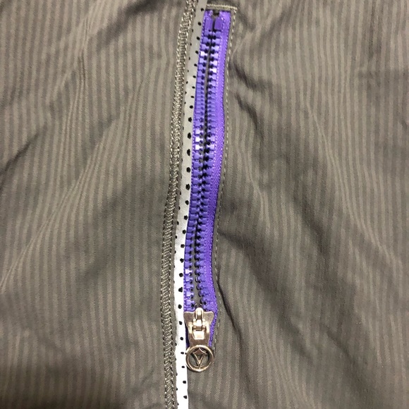 Gray and purple Iviiva thin wind breaker - Picture 2 of 5